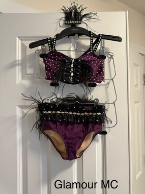 Glamour MC purple and black costume